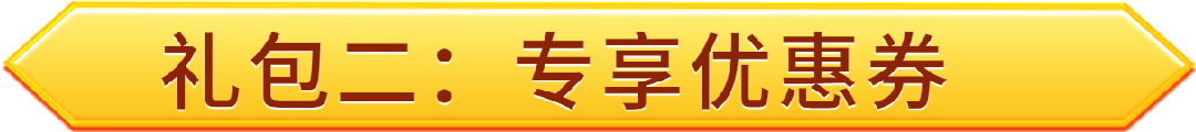 礼包二：专享优惠券